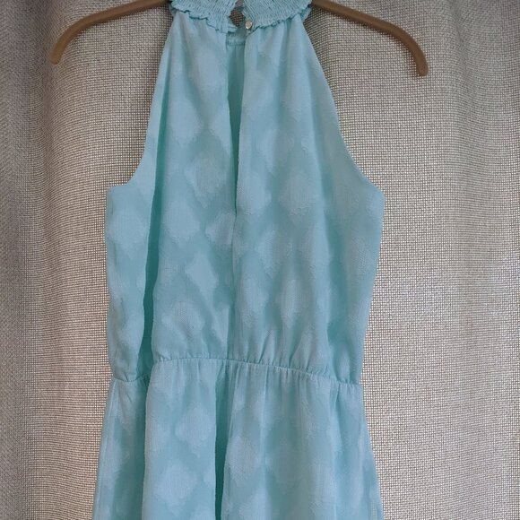 WHBM Light Green Pastel Sleeveless Dress Elastic Waist Free Flowing Lined Size 4 - Picture 5 of 8